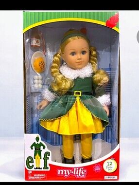 My Life As Buddy The Elf Doll Blonde.  18"  Lot 3 NIB